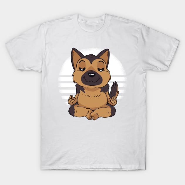 German Sheperd Yoga T-Shirt by TheRealestDesigns